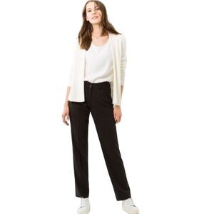 BRAX CELINE WOOL BLEND BLACK TROUSERS